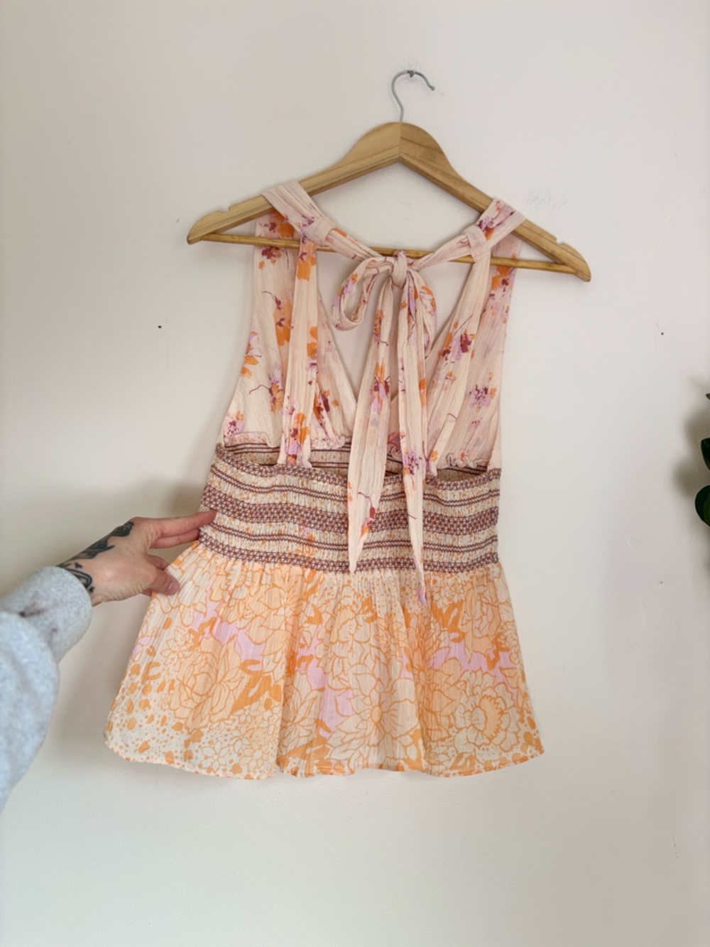 Free People Brinkley Smocked Tank - Picture 5 of 7